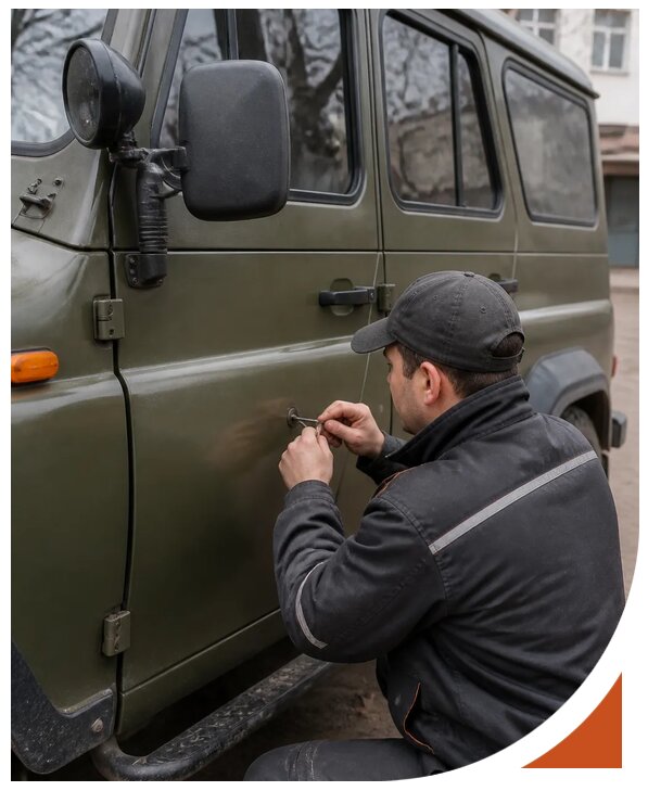Профессиональное вскрытие автомобиля УАЗ без повреждений в Вичуге